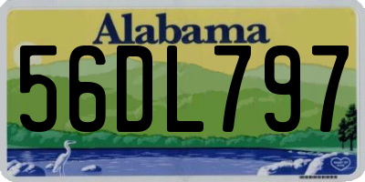 AL license plate 56DL797