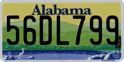 AL license plate 56DL799