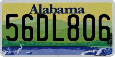 AL license plate 56DL806