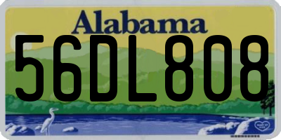AL license plate 56DL808