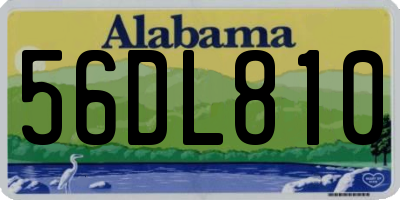 AL license plate 56DL810