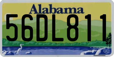 AL license plate 56DL811