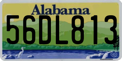 AL license plate 56DL813