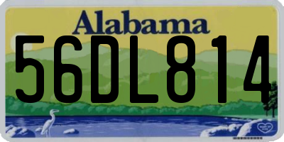 AL license plate 56DL814