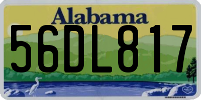 AL license plate 56DL817