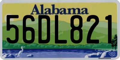 AL license plate 56DL821