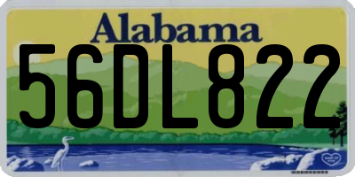 AL license plate 56DL822