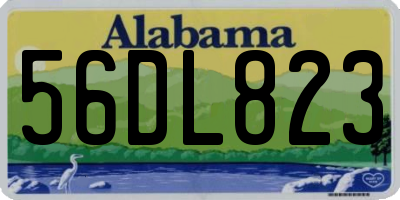 AL license plate 56DL823