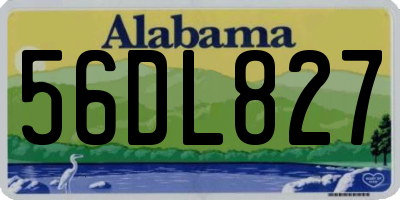 AL license plate 56DL827