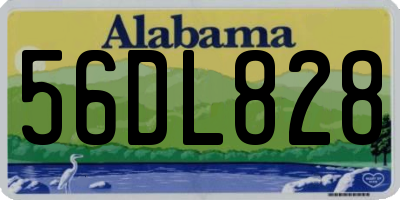 AL license plate 56DL828