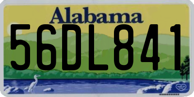 AL license plate 56DL841