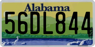 AL license plate 56DL844