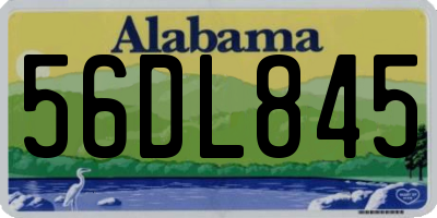 AL license plate 56DL845