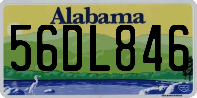 AL license plate 56DL846