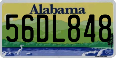 AL license plate 56DL848