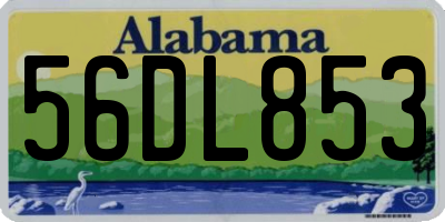 AL license plate 56DL853