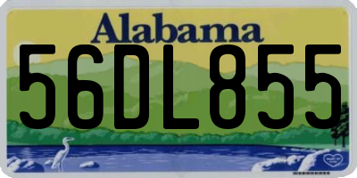 AL license plate 56DL855