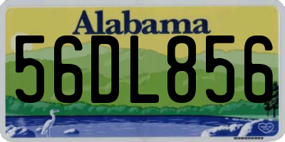 AL license plate 56DL856