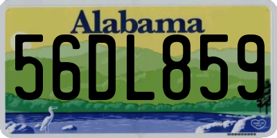 AL license plate 56DL859