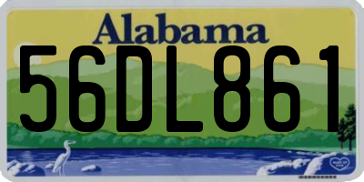 AL license plate 56DL861