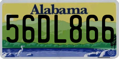 AL license plate 56DL866