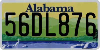 AL license plate 56DL876