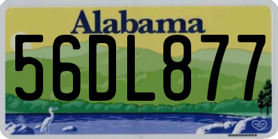 AL license plate 56DL877
