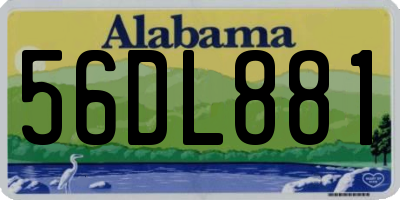 AL license plate 56DL881