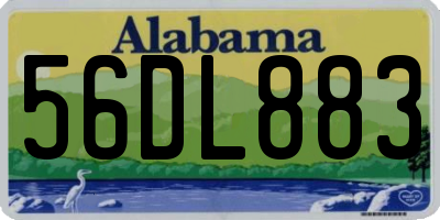 AL license plate 56DL883