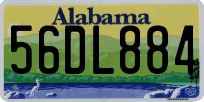 AL license plate 56DL884