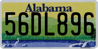 AL license plate 56DL896