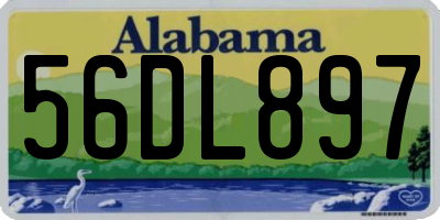 AL license plate 56DL897