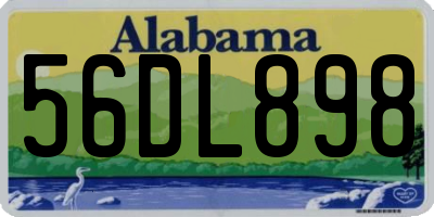AL license plate 56DL898