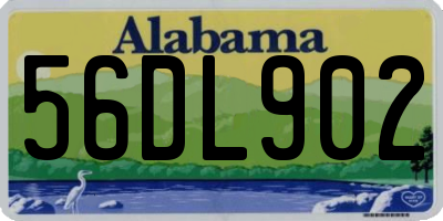 AL license plate 56DL902