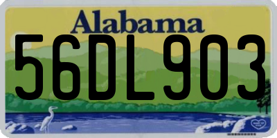 AL license plate 56DL903