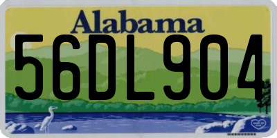 AL license plate 56DL904
