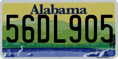 AL license plate 56DL905
