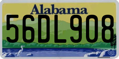 AL license plate 56DL908