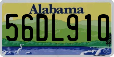 AL license plate 56DL910