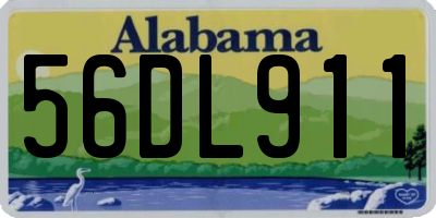 AL license plate 56DL911