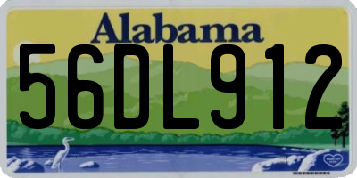 AL license plate 56DL912