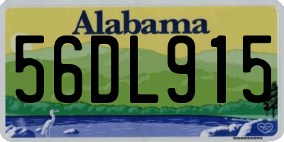 AL license plate 56DL915