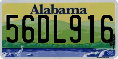 AL license plate 56DL916