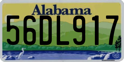 AL license plate 56DL917