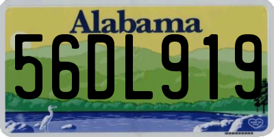 AL license plate 56DL919