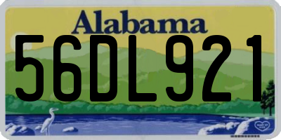 AL license plate 56DL921