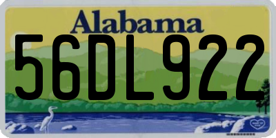 AL license plate 56DL922