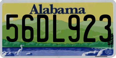 AL license plate 56DL923