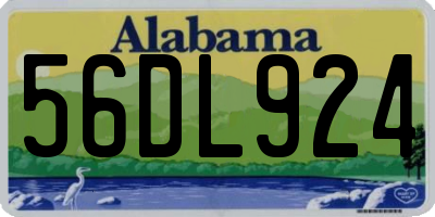 AL license plate 56DL924