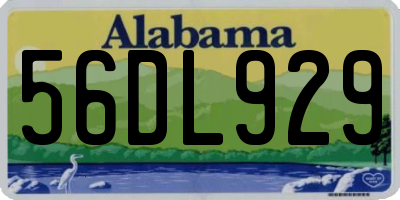 AL license plate 56DL929